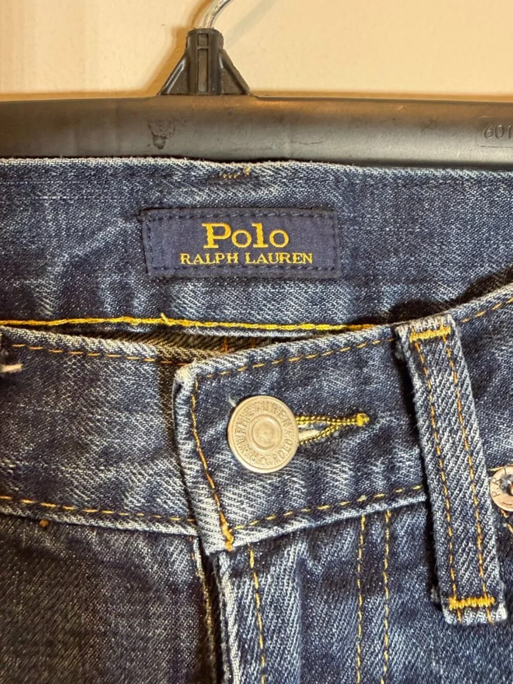 Polo Ralph Lauren The Sullivan Slim Distressed Denim Jeans Men's 29x30 Dark Wash